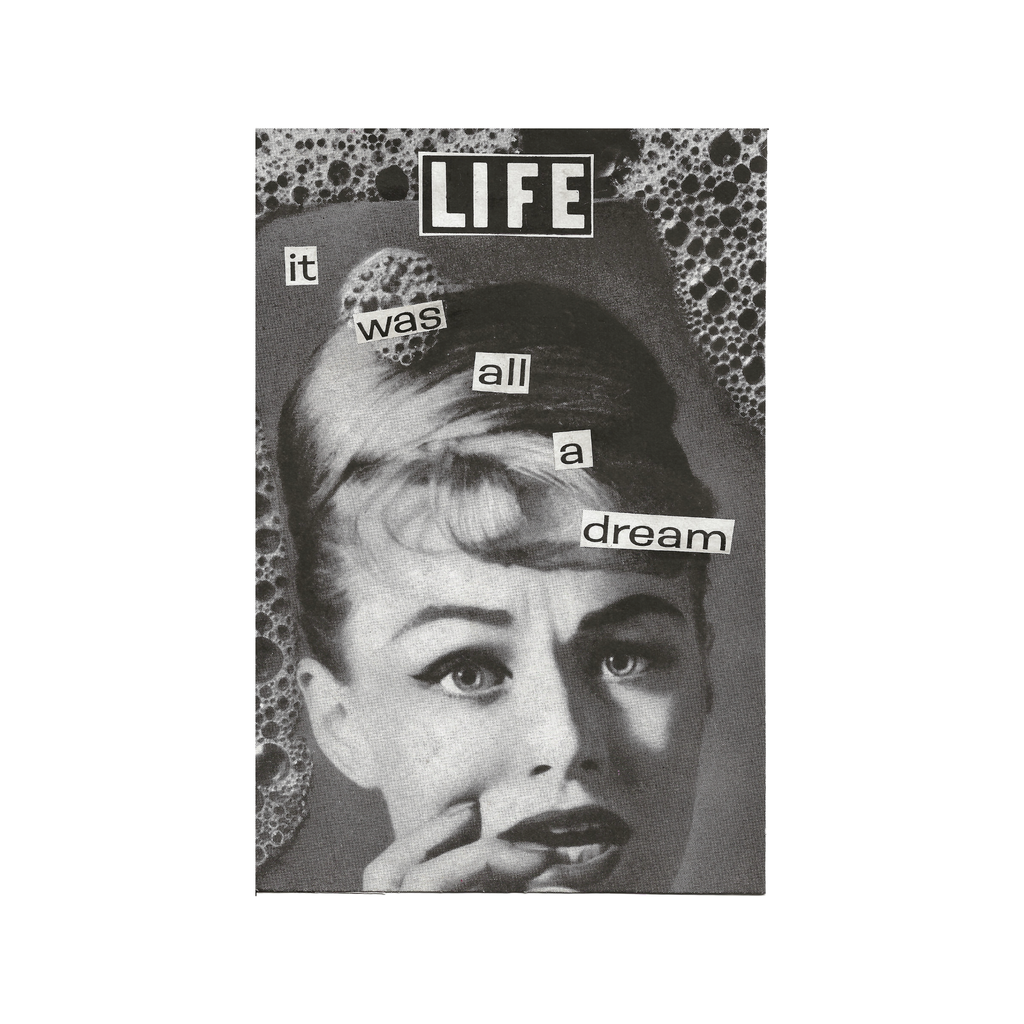 Signed handmade collage by Eve — design 4