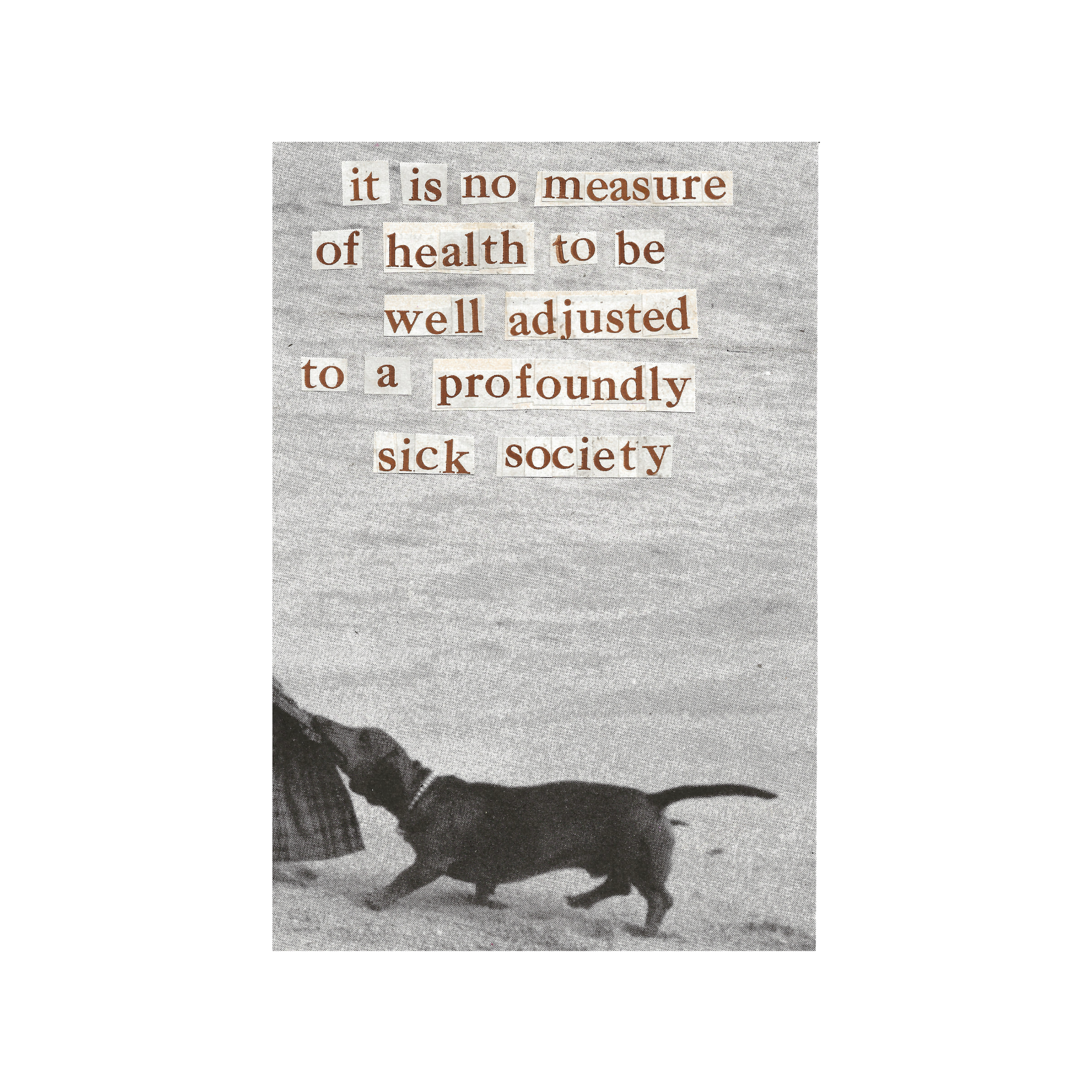 Signed handmade collage by Eve — design 6