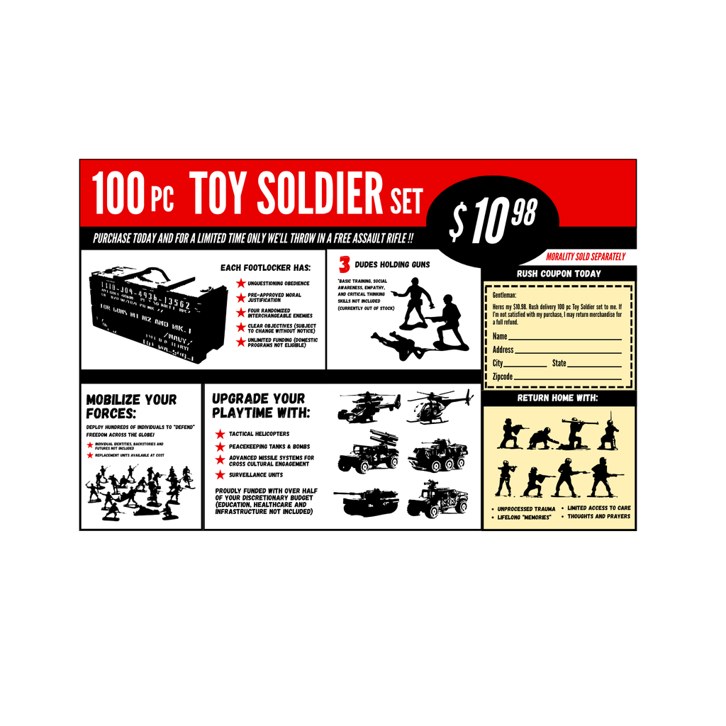 Toy Soldier mini song poster — designed by Eve