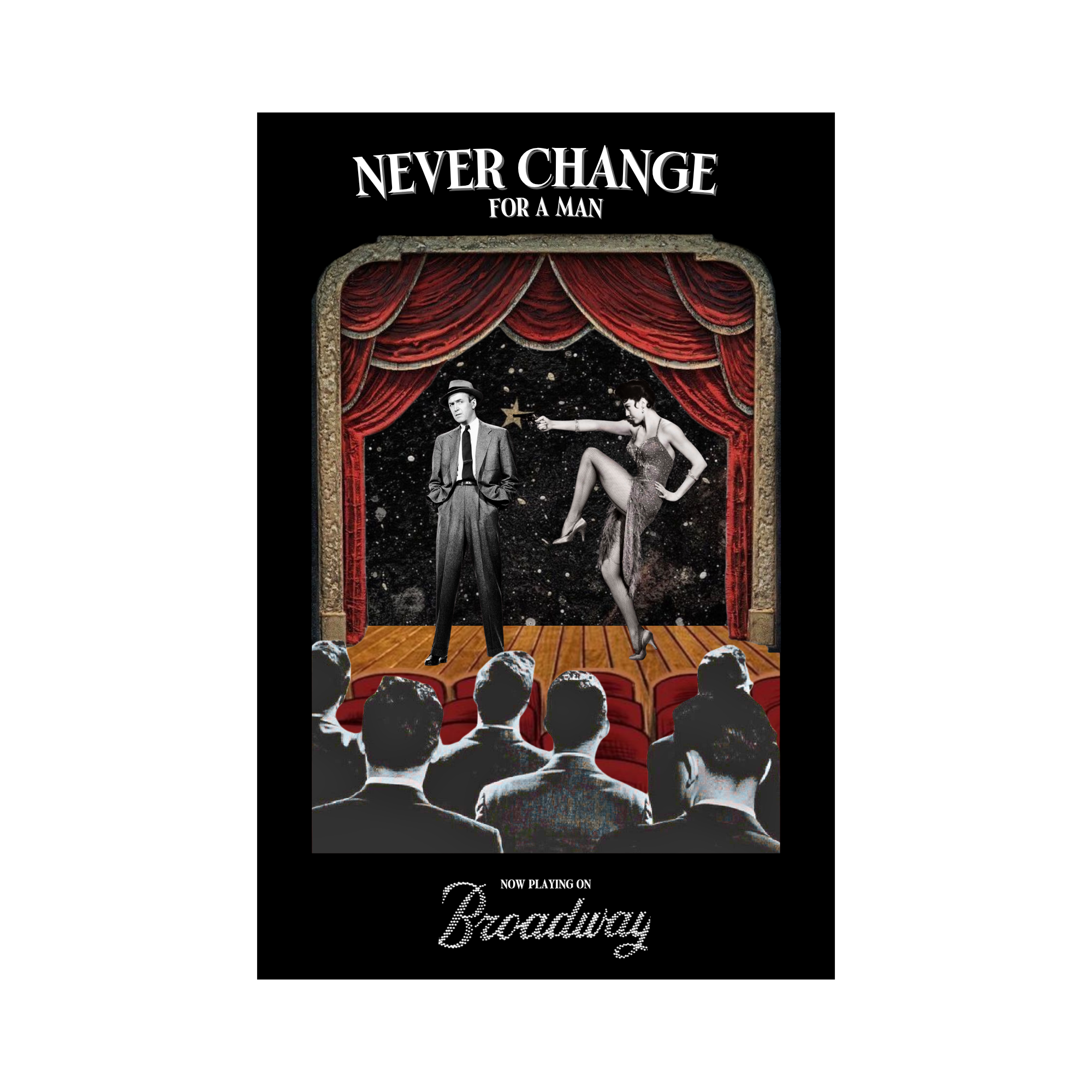 Never Change for a Man mini song poster — designed by Eve